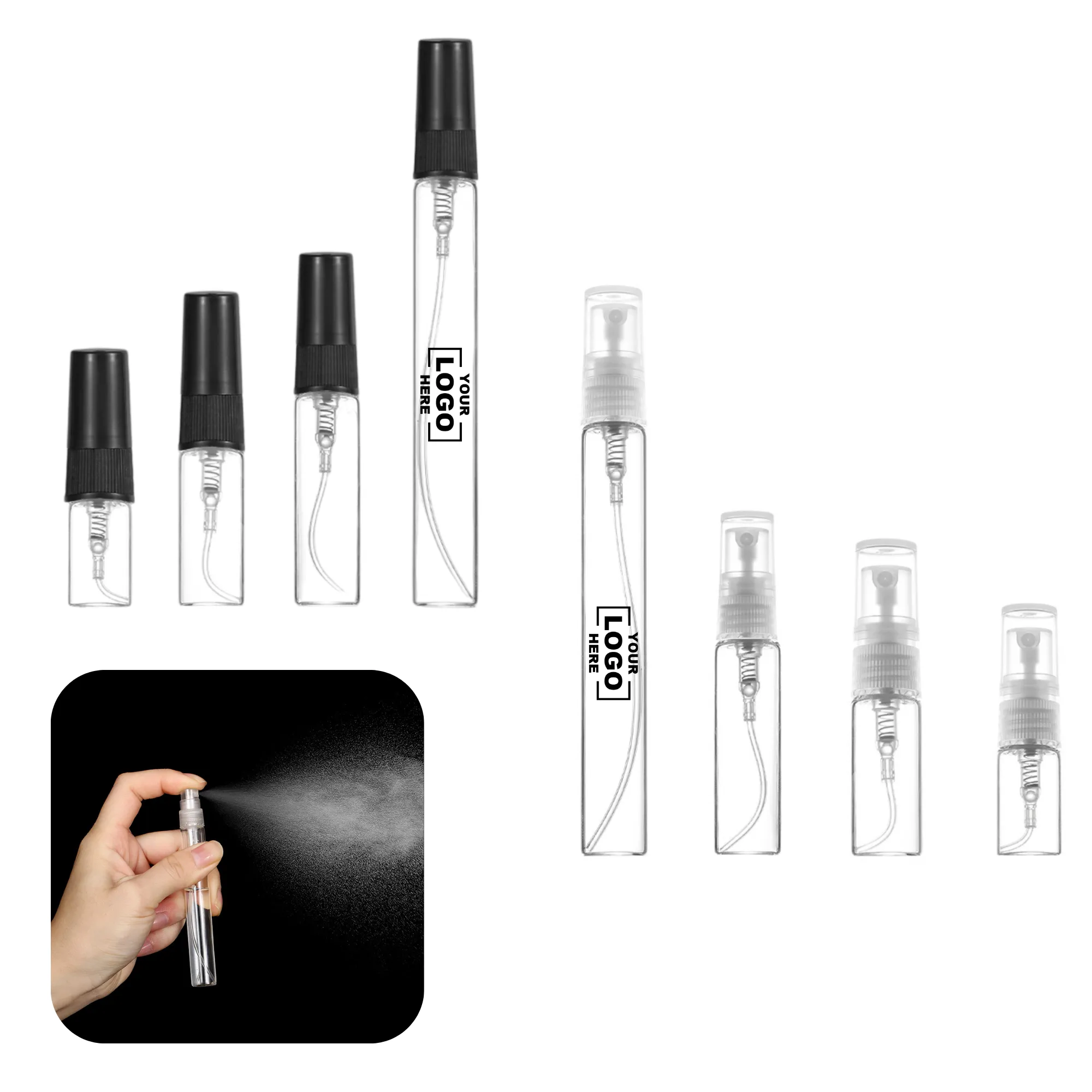 Portable Travel Perfume Spray Glass Bottle Free Shipping