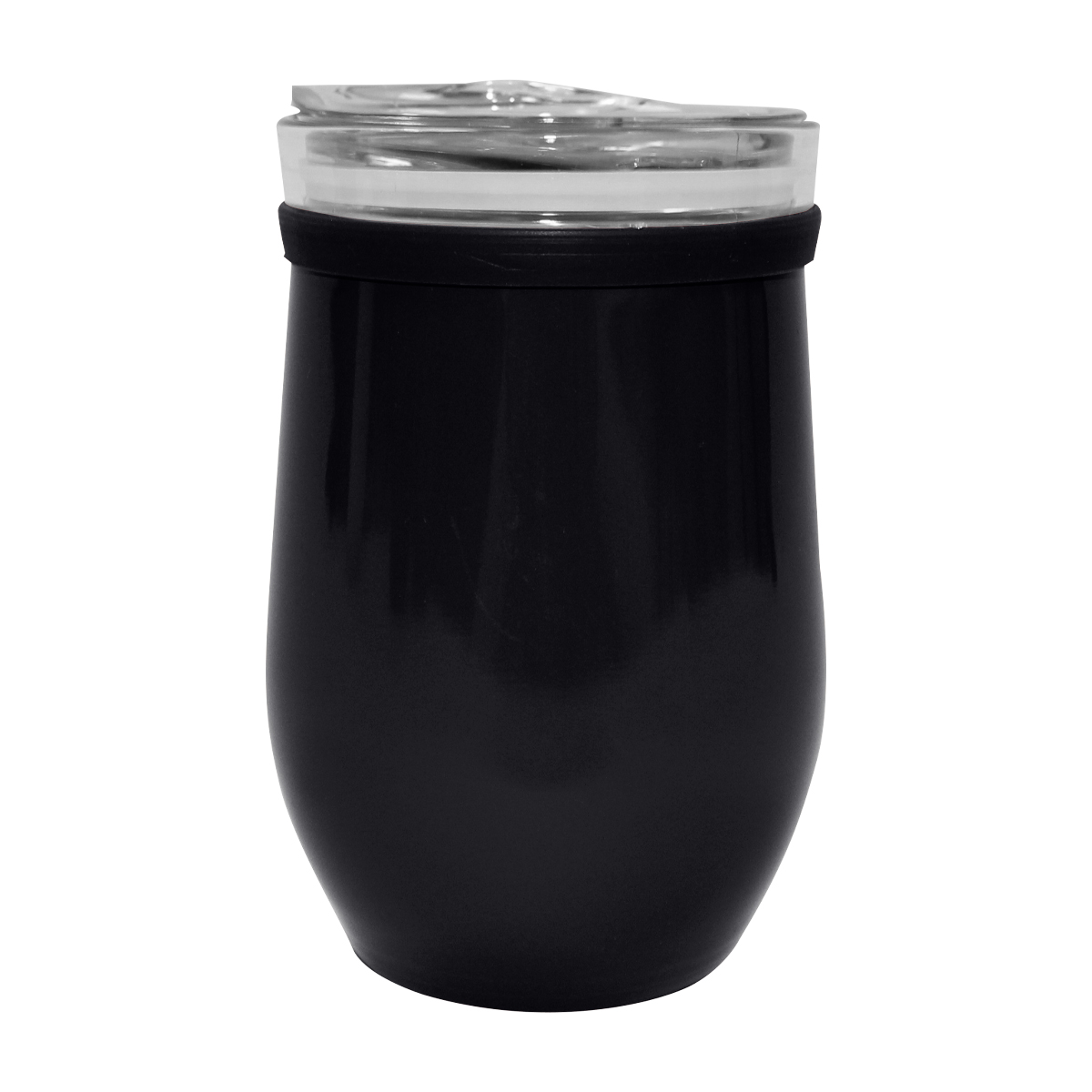 8 Oz. Glass And Stainless Steel Wine Tumbler 16