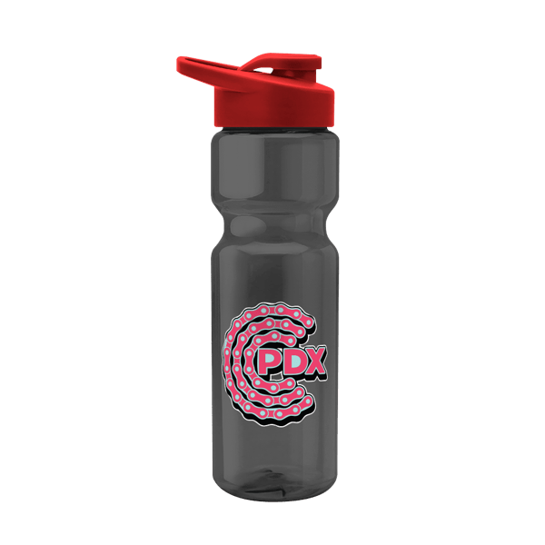 Blazer 28oz Transparent Bike Bottle w/Drink-thru Lid 19
