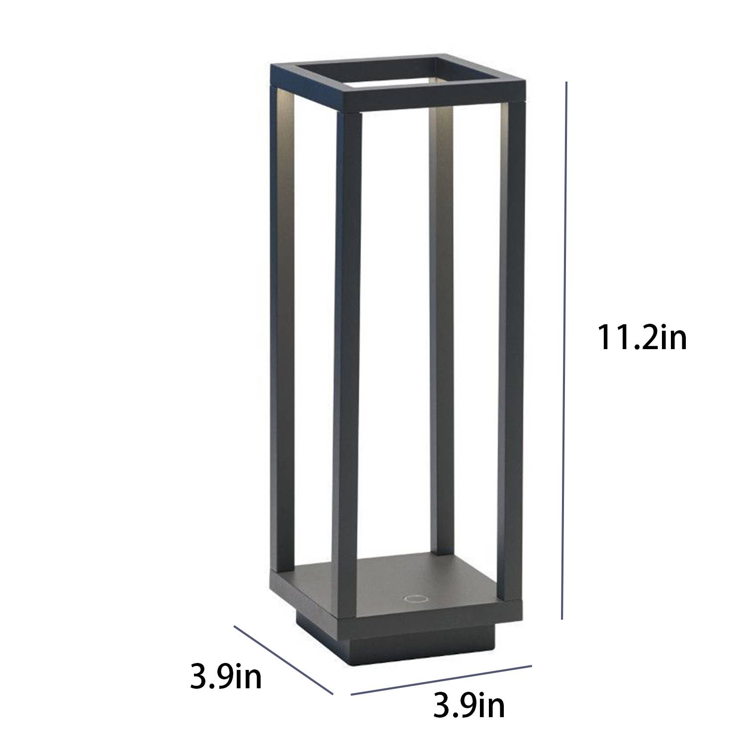 Metal Table Lamp Rechargeable Bedside Outdoor Camping 3