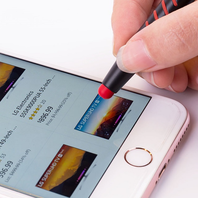 Slim Click Touch Screen Stylus Metal Ballpoint P 2
