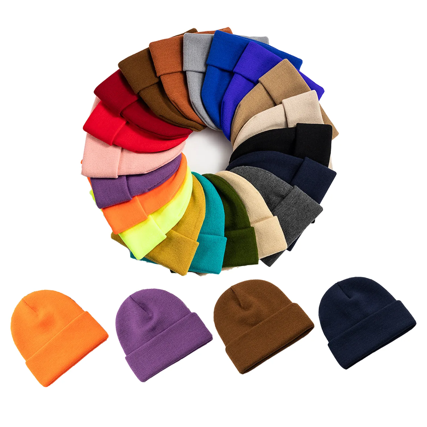 Acrylic Knitted Cap 1