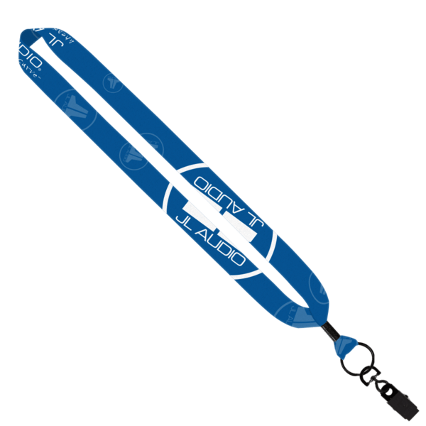 1" Dye-Sublimated Lanyard with Metal Crimp & Metal Split-Ring 28