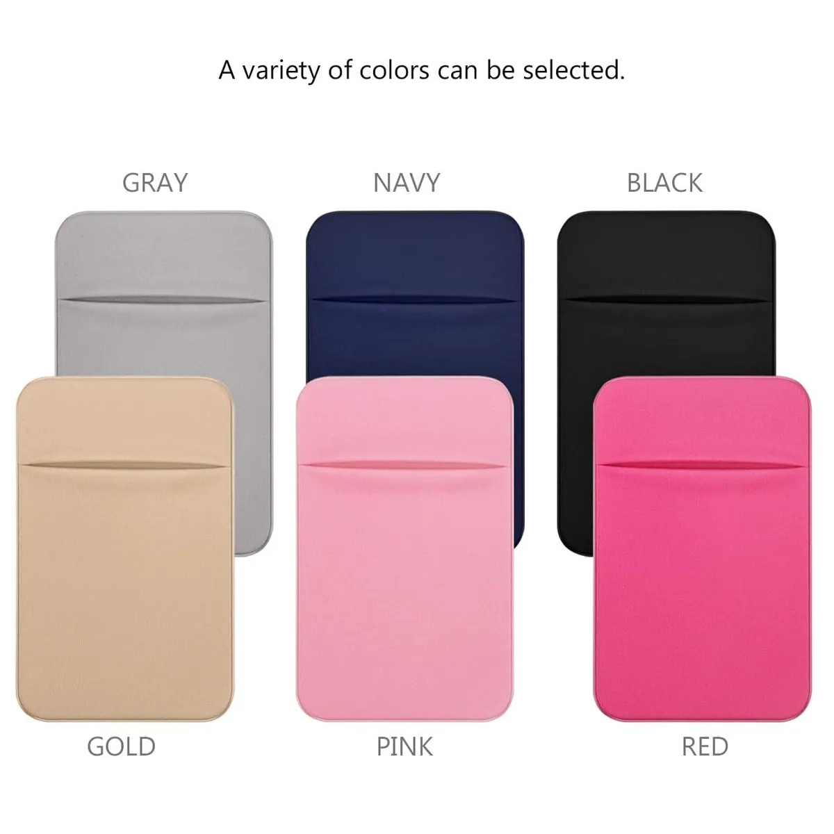 Adhesive Lycra Cell Phone Pocket 4