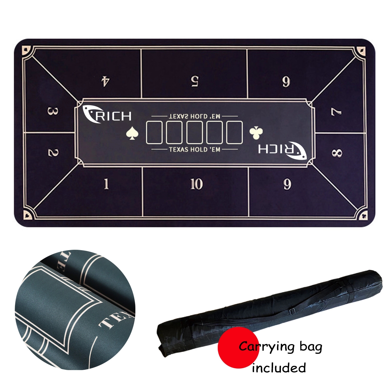 Polyester Texas Poker Mat 1