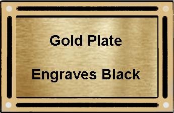 6" x 8" Bronze Border Cast Aluminum Plaque 1