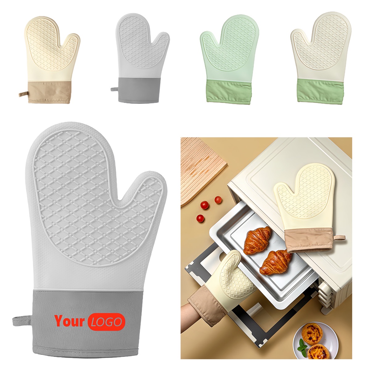 Insulated Two-finger Baking Gloves 4