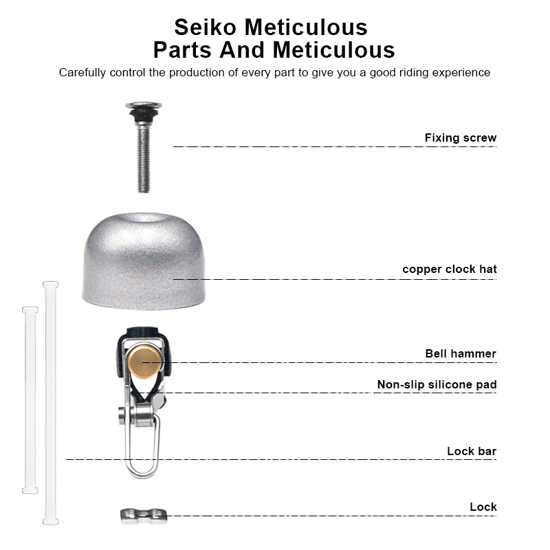 Classic Bicycle Bell, Bike Ring Bell with Loud Sound 8