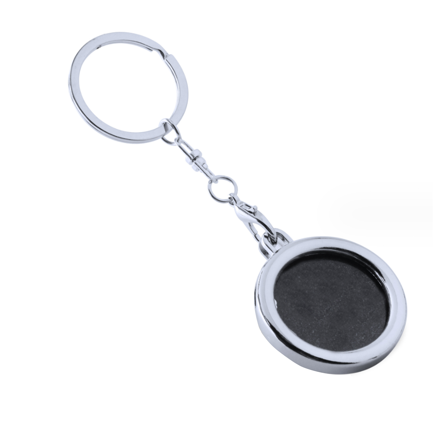 Mini Round Metal Keychain 2