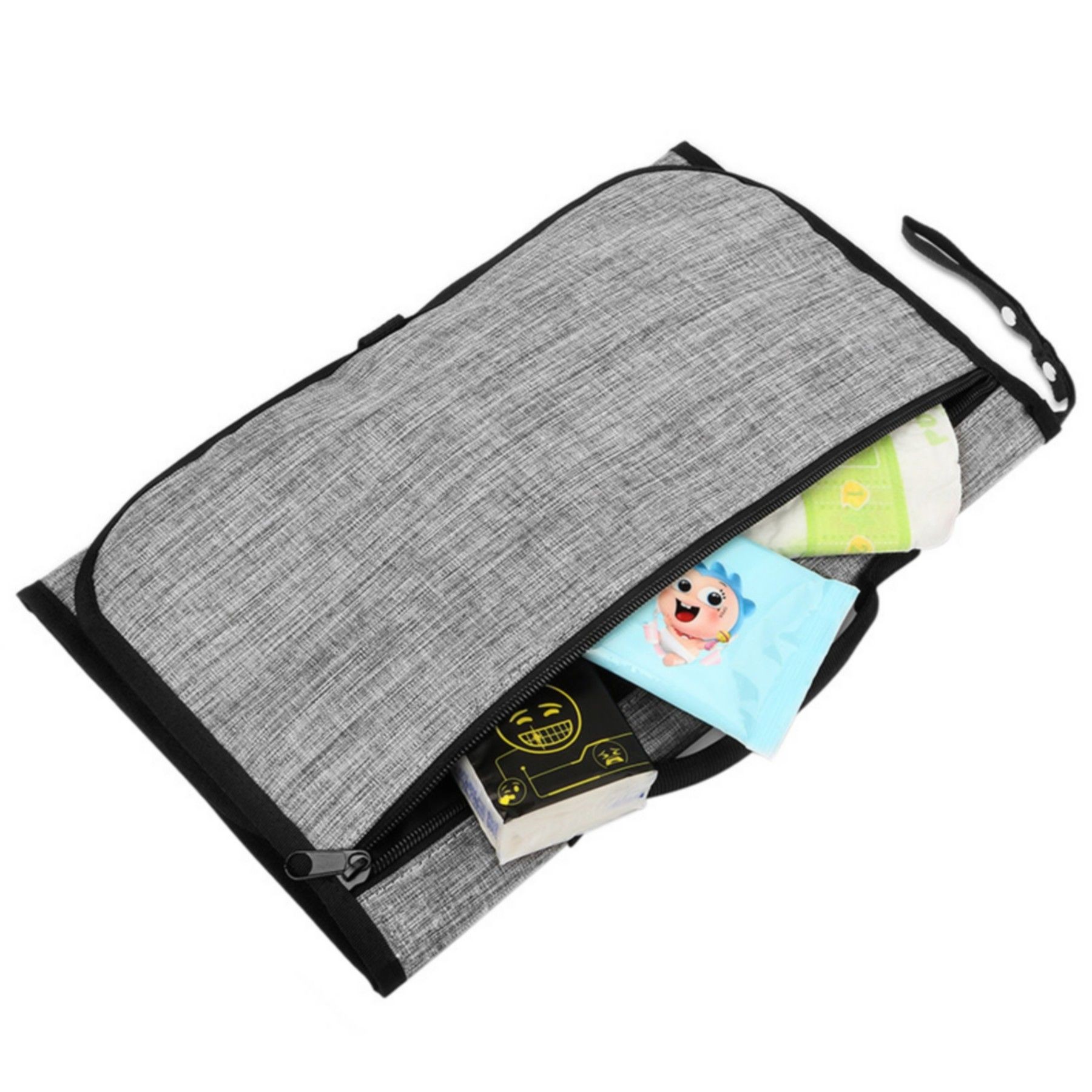 Waterproof Baby Changing Pad Mat With Built-In Pillow 7