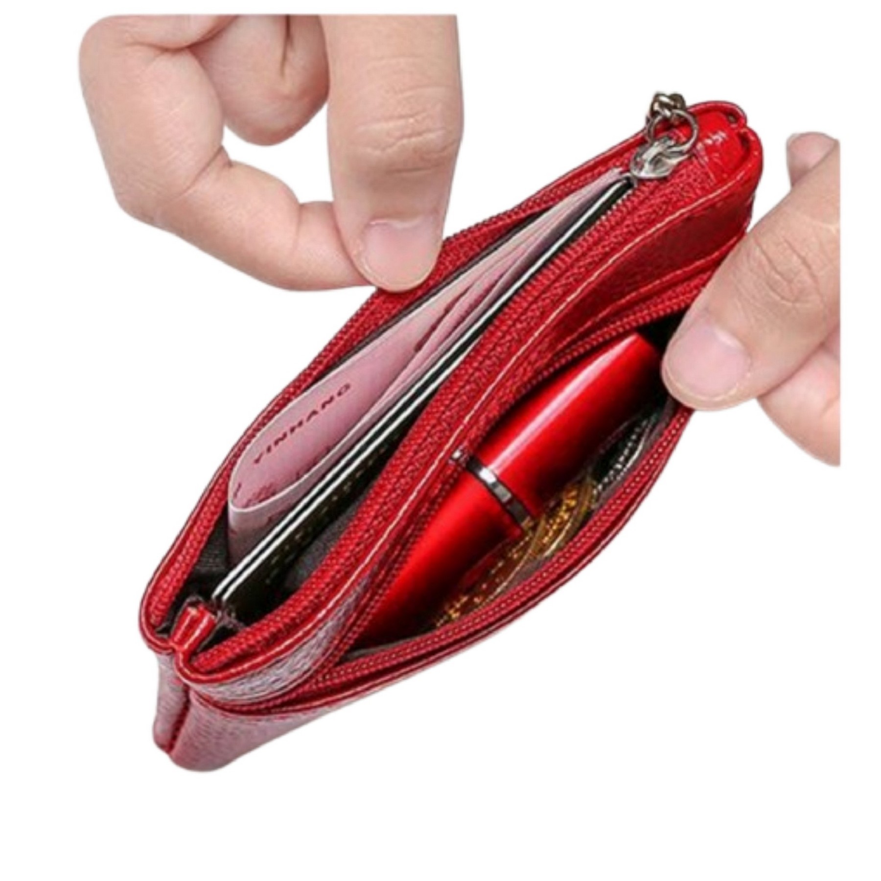 PU Mini Change Wallet with KeyChain 1