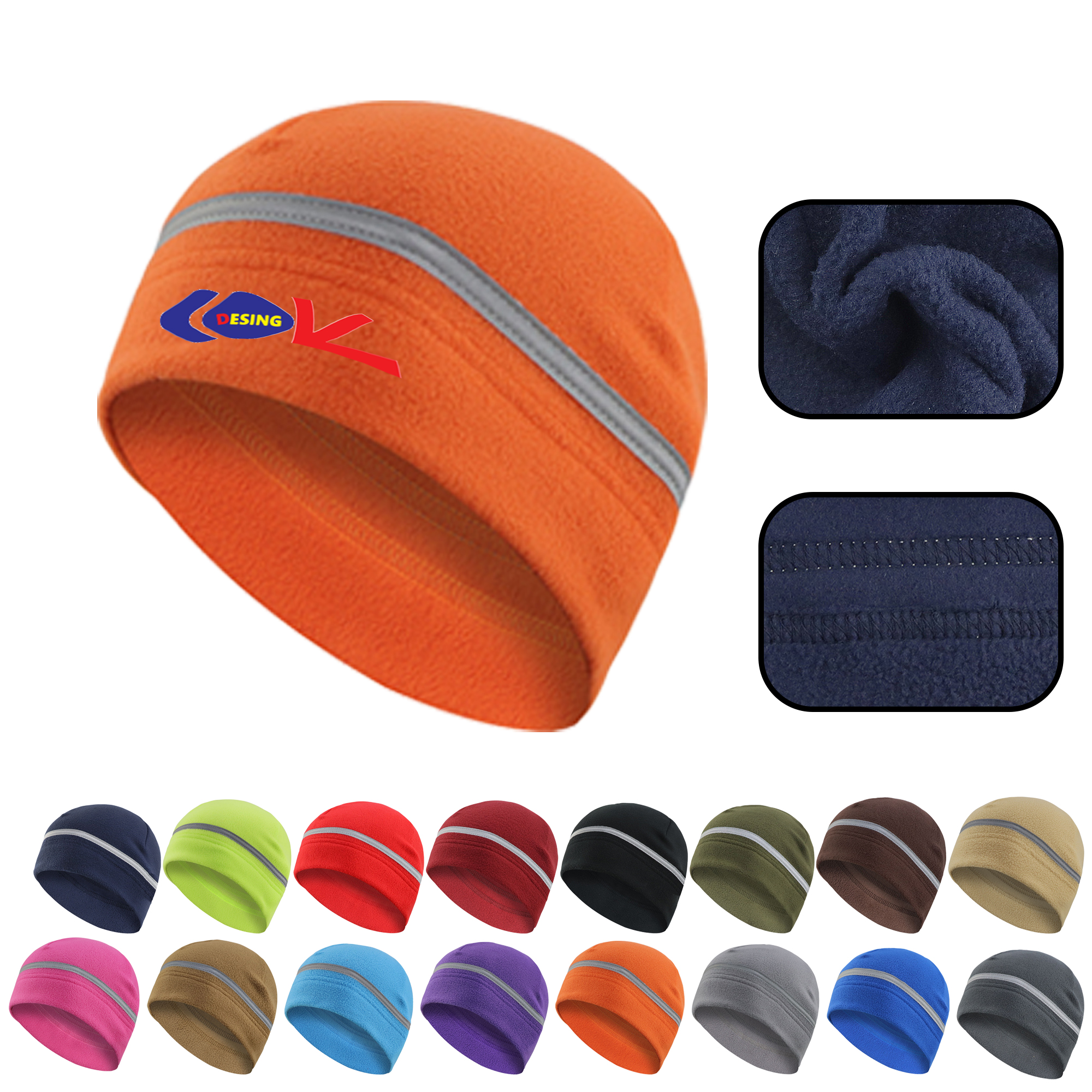 MOQ 20 PCS Reflective Winter Cap 2