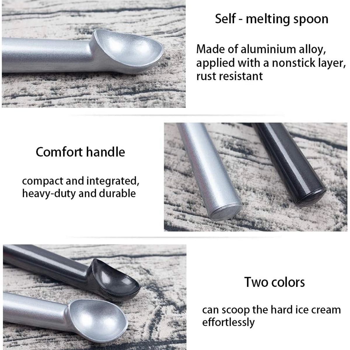 Nonstick Anti-Freeze Ice Cream Scooper 3