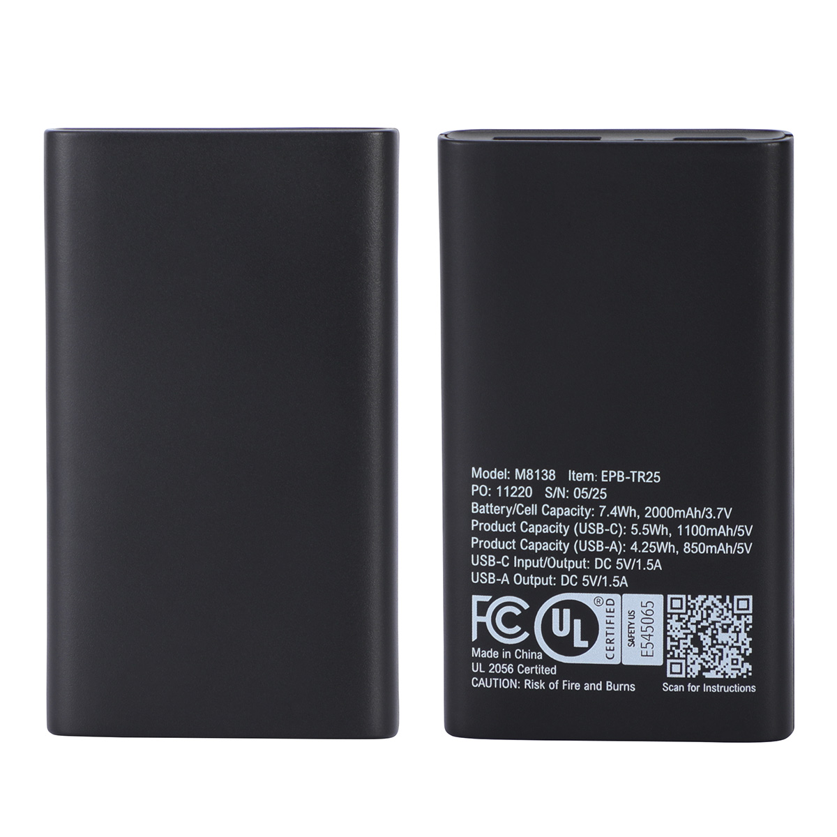 Triumph 2000mAh UL-Listed Power Bank 20
