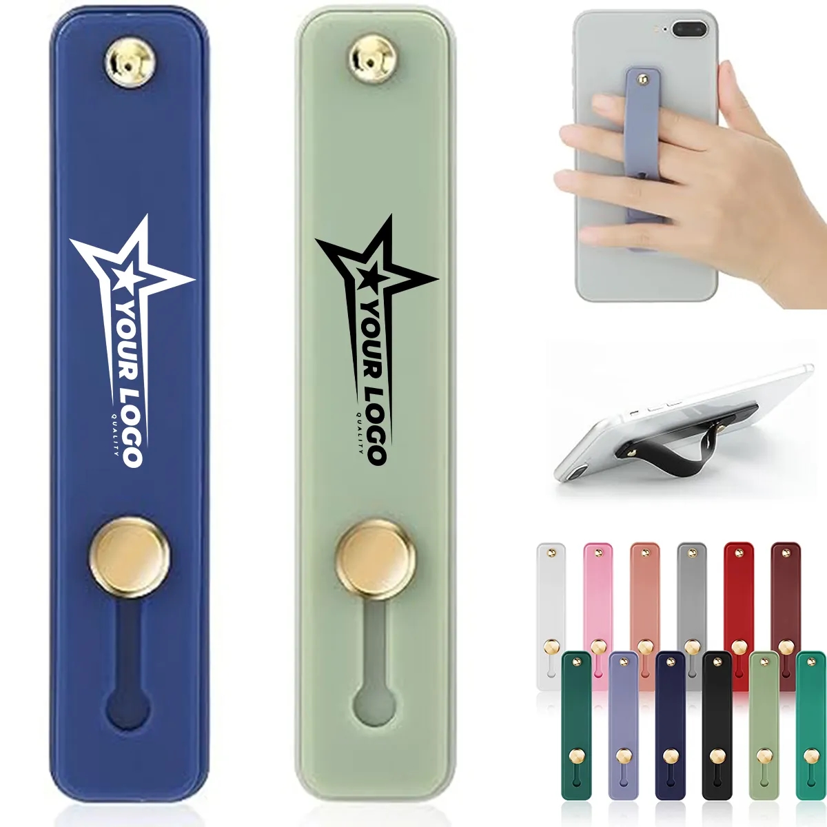 Telescopic Phones Grip Holder Stand W/ Finger Strap 3