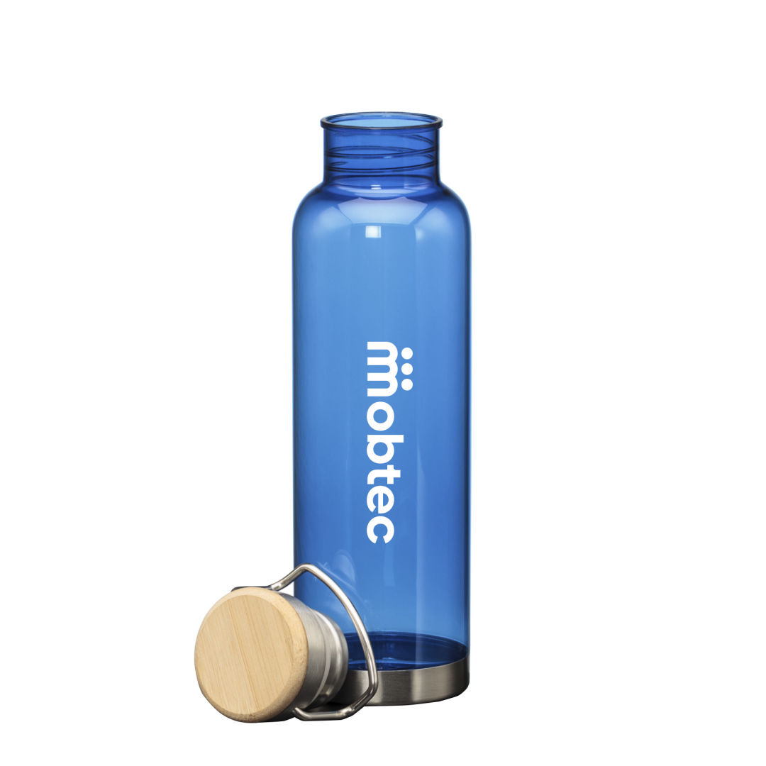 MacLeod Bottle w/ Bamboo Twist Lid - 27oz, custom water bottle with logo imprint 4