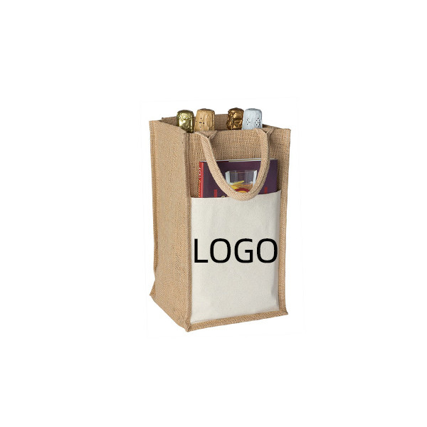 Jute Wine Bottle Bag 2