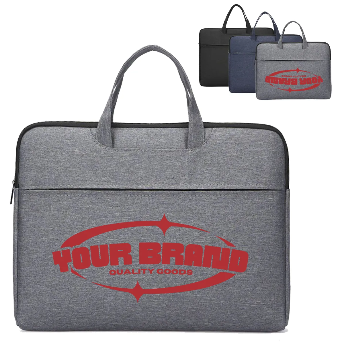 Office Laptop Briefcase Large Capacity Canvas Document Bag 1