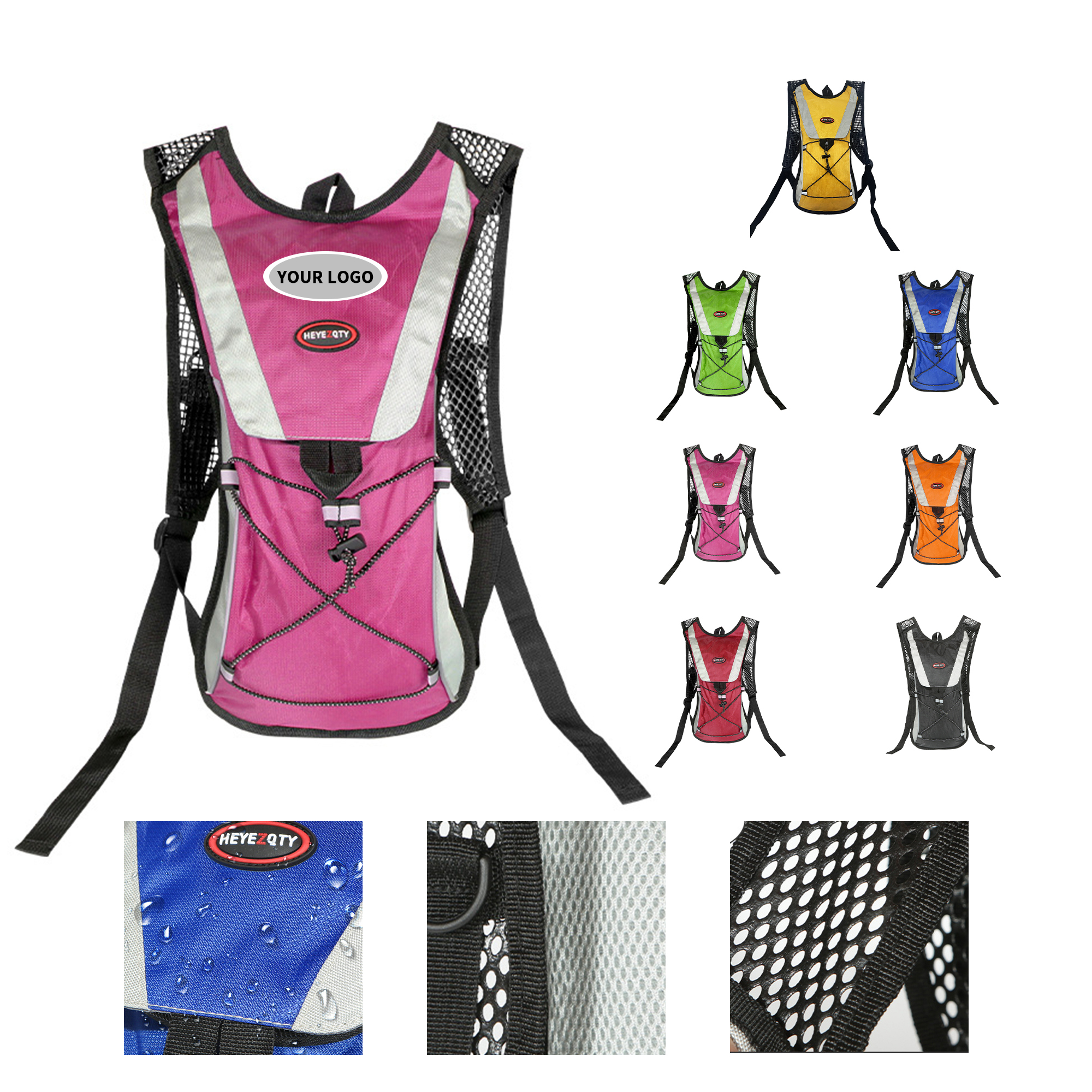 Hydration Day Pack With Two Liter Bladder 18.9" Length X 9.1" Width 8