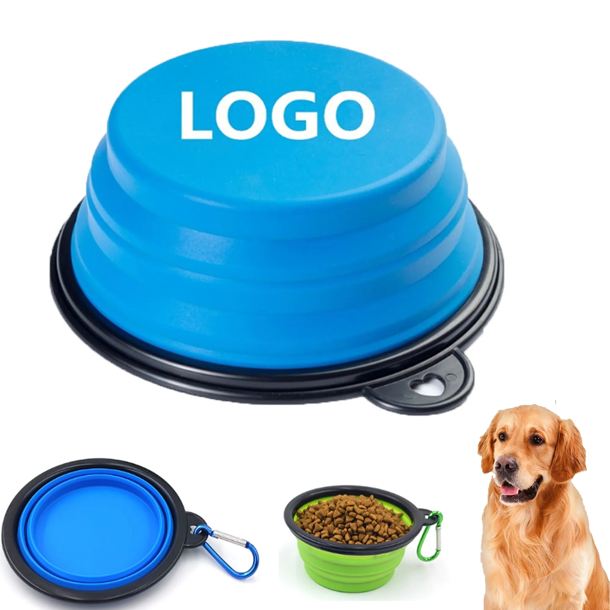 Collapsible Pet Bowl With Carabiner MOQ50pcs 4