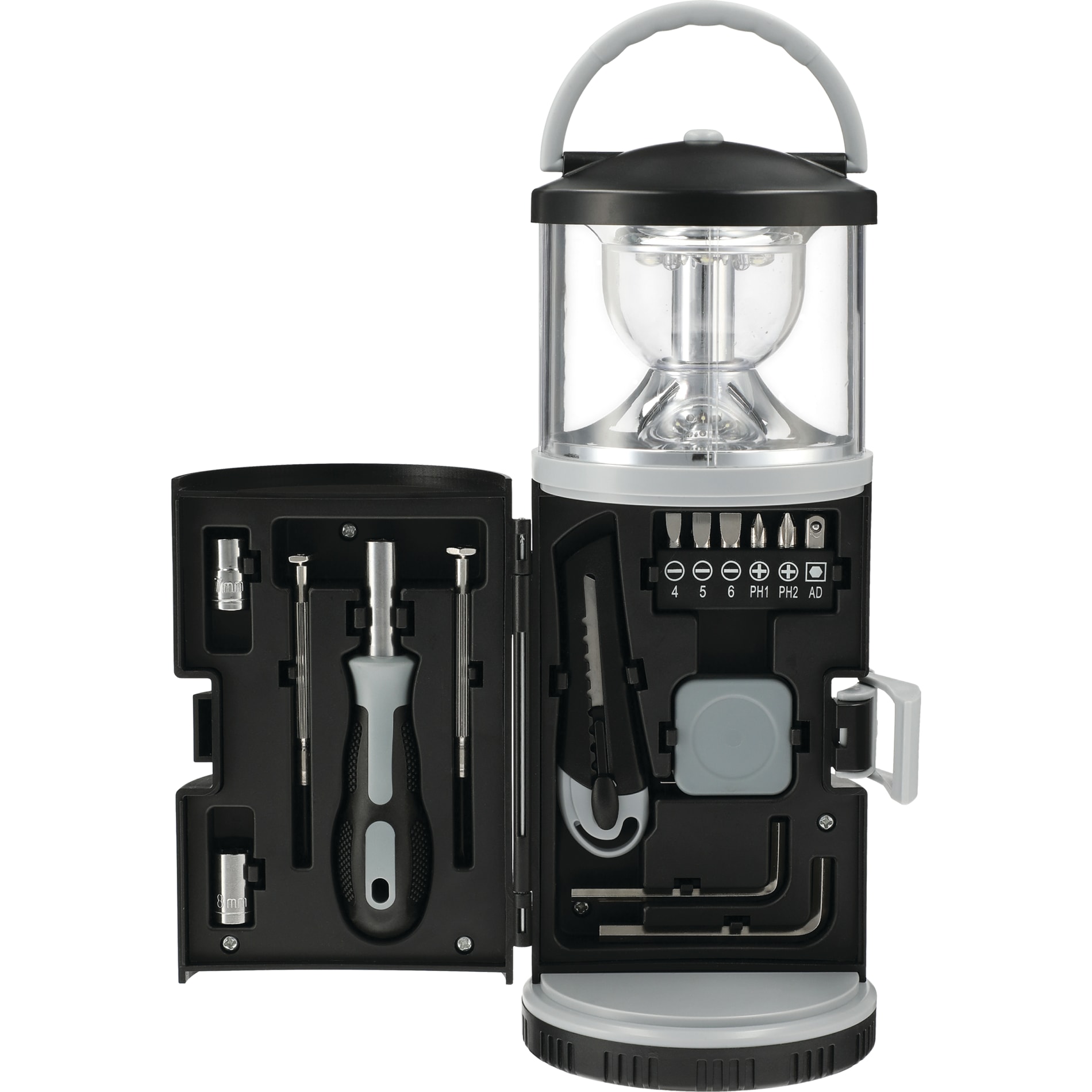 15 piece Tool Kit with Multi Function Lantern 19