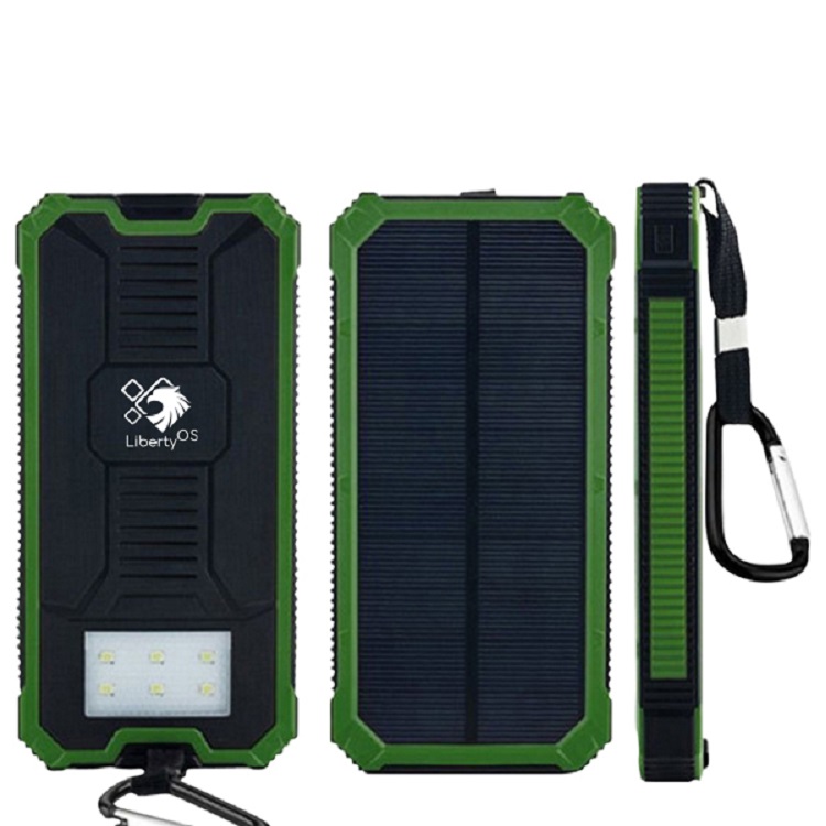 8000mAh Solar Power Bank W/Torch 4