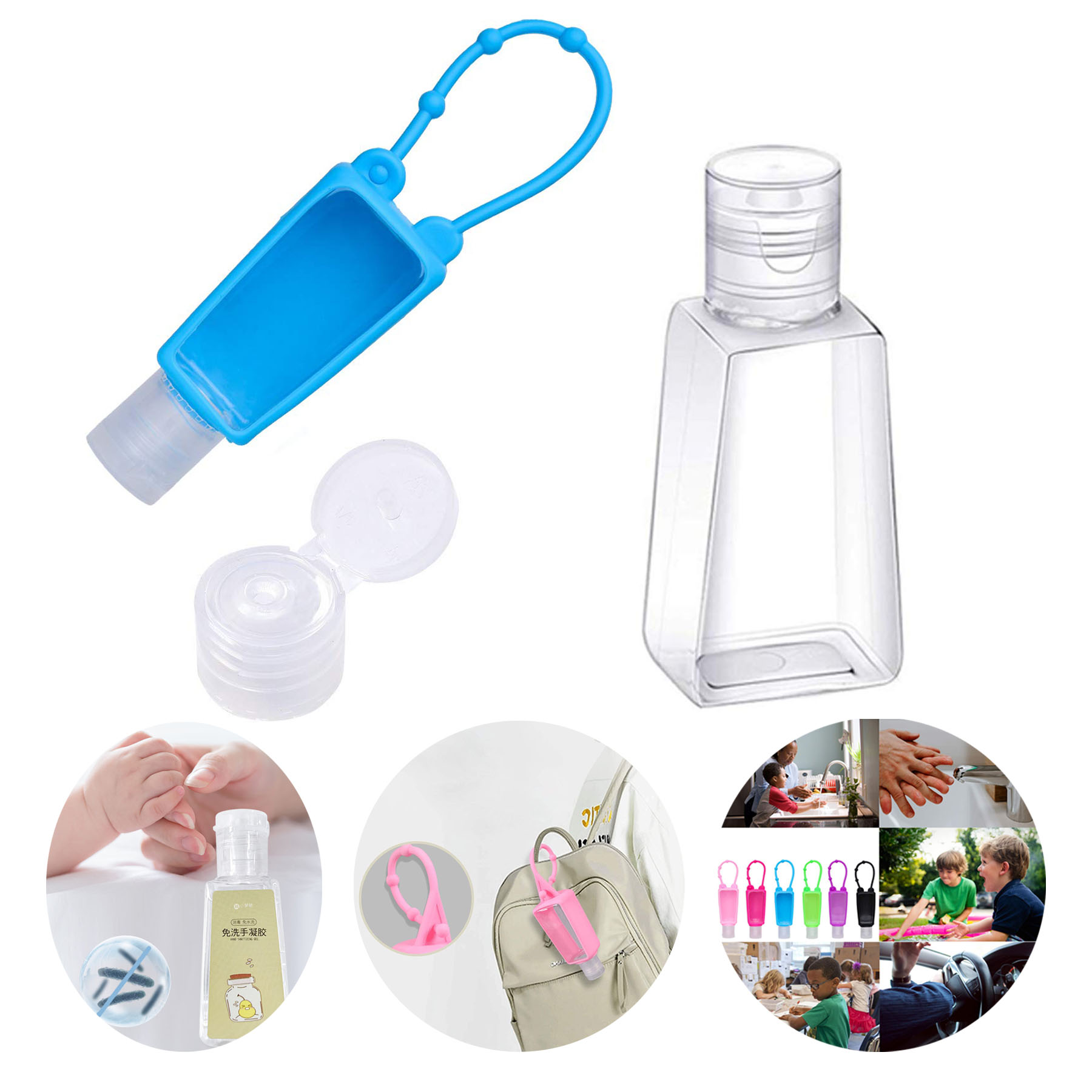 Hand Sanitizer With Removable Silicone Cover 1