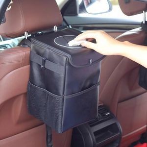 Car Trash Can With Lid 8