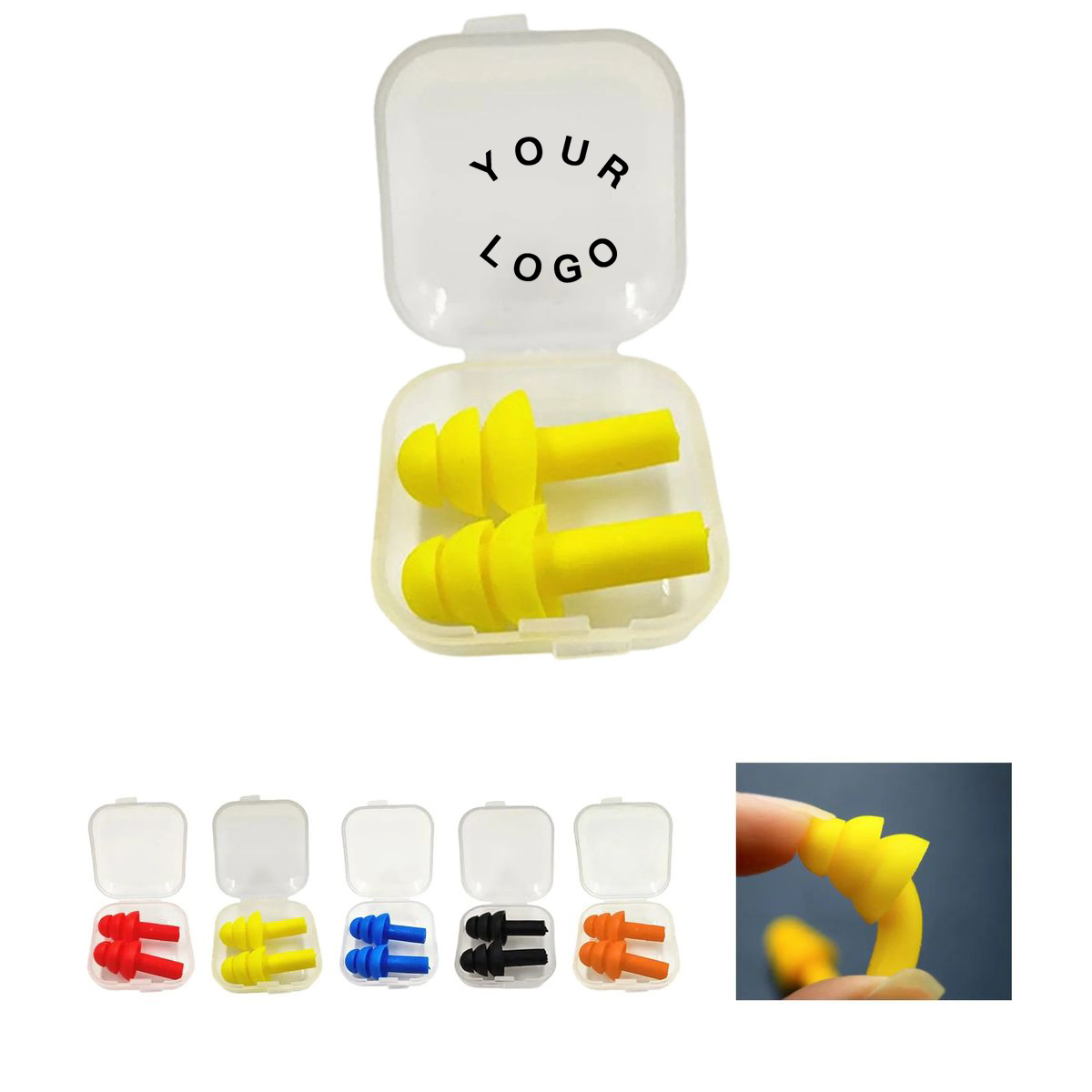 Soft Silicone Earplugs with Carrying Case 6