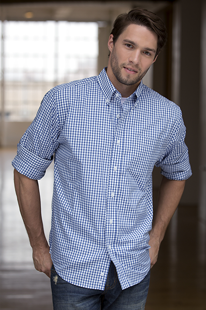 Easy-Care Gingham Check Shirt 11