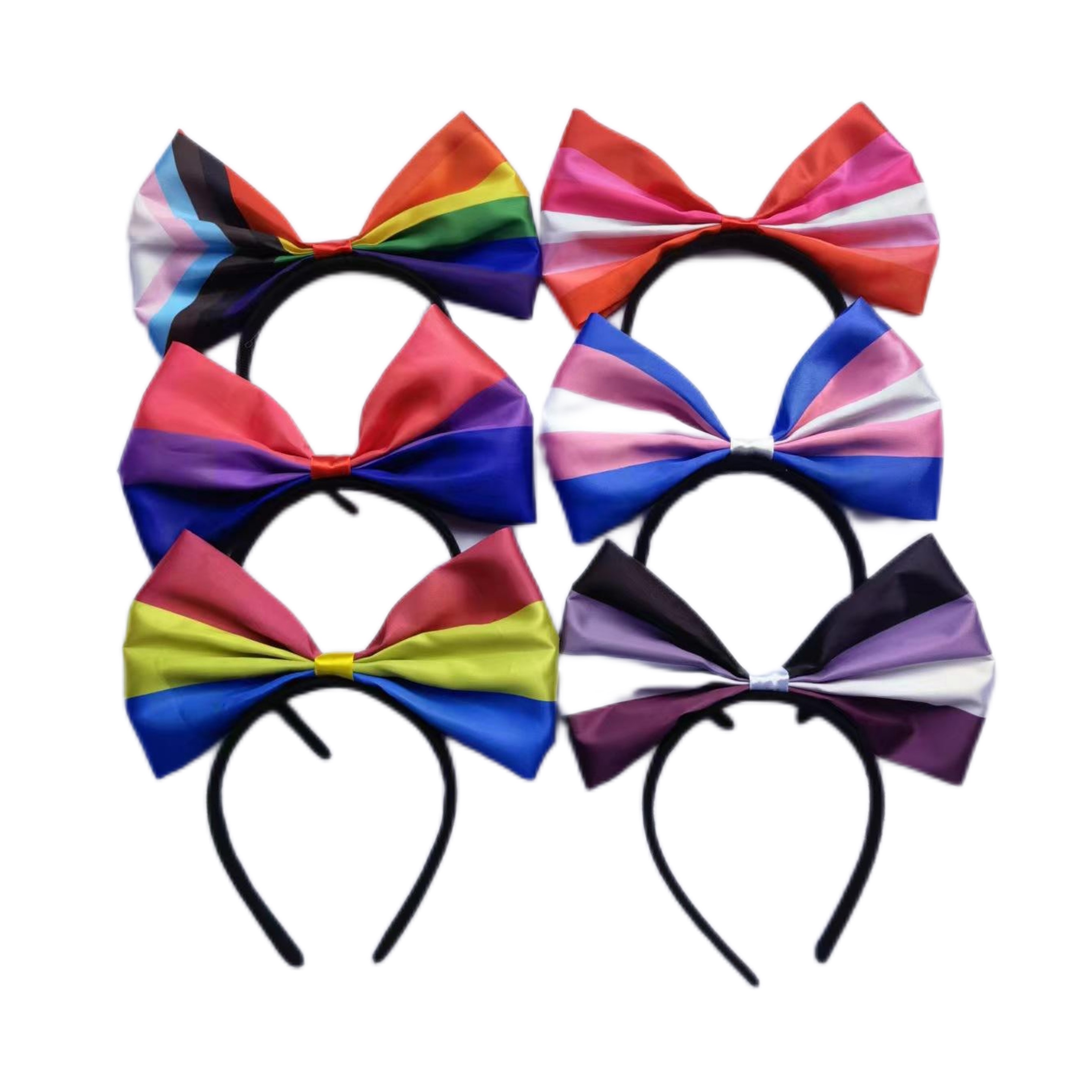 Rainbow Bowknot Headband (direct import) 2