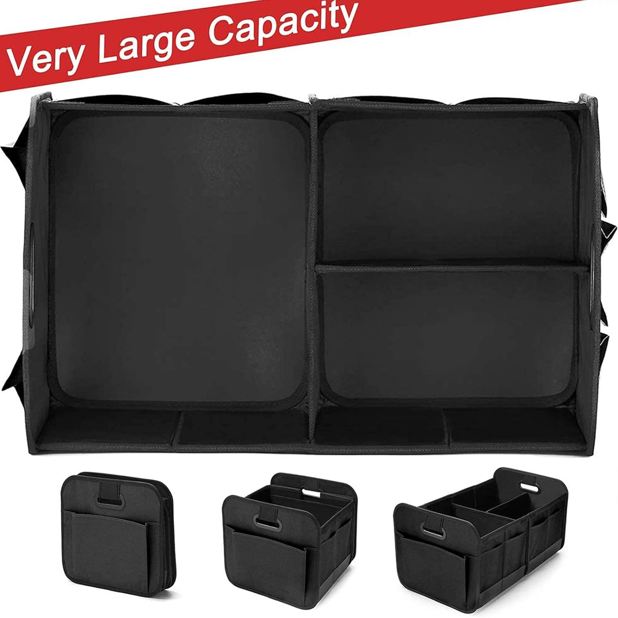 Foldable Multi-Compartment Car Organizers 3