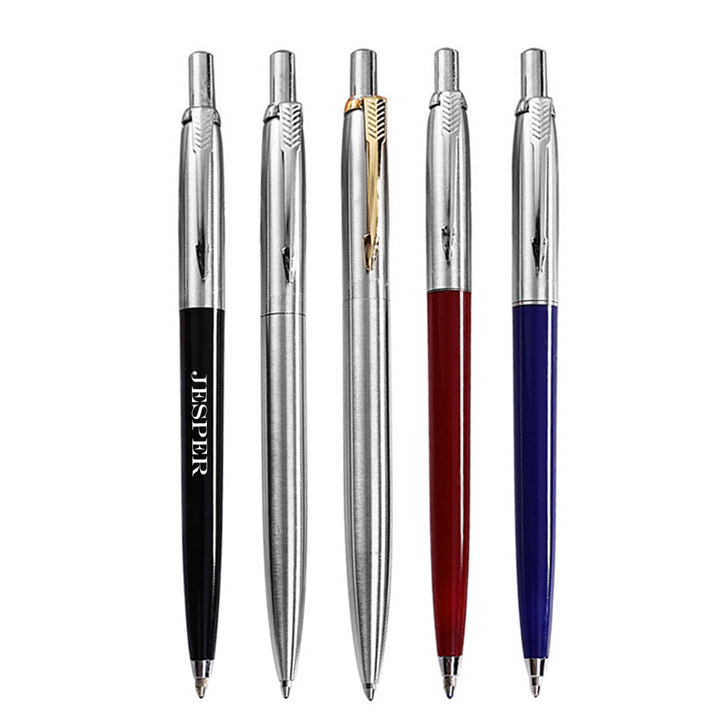 Medium Point Blue Ink Retractable Ballpoint Pens