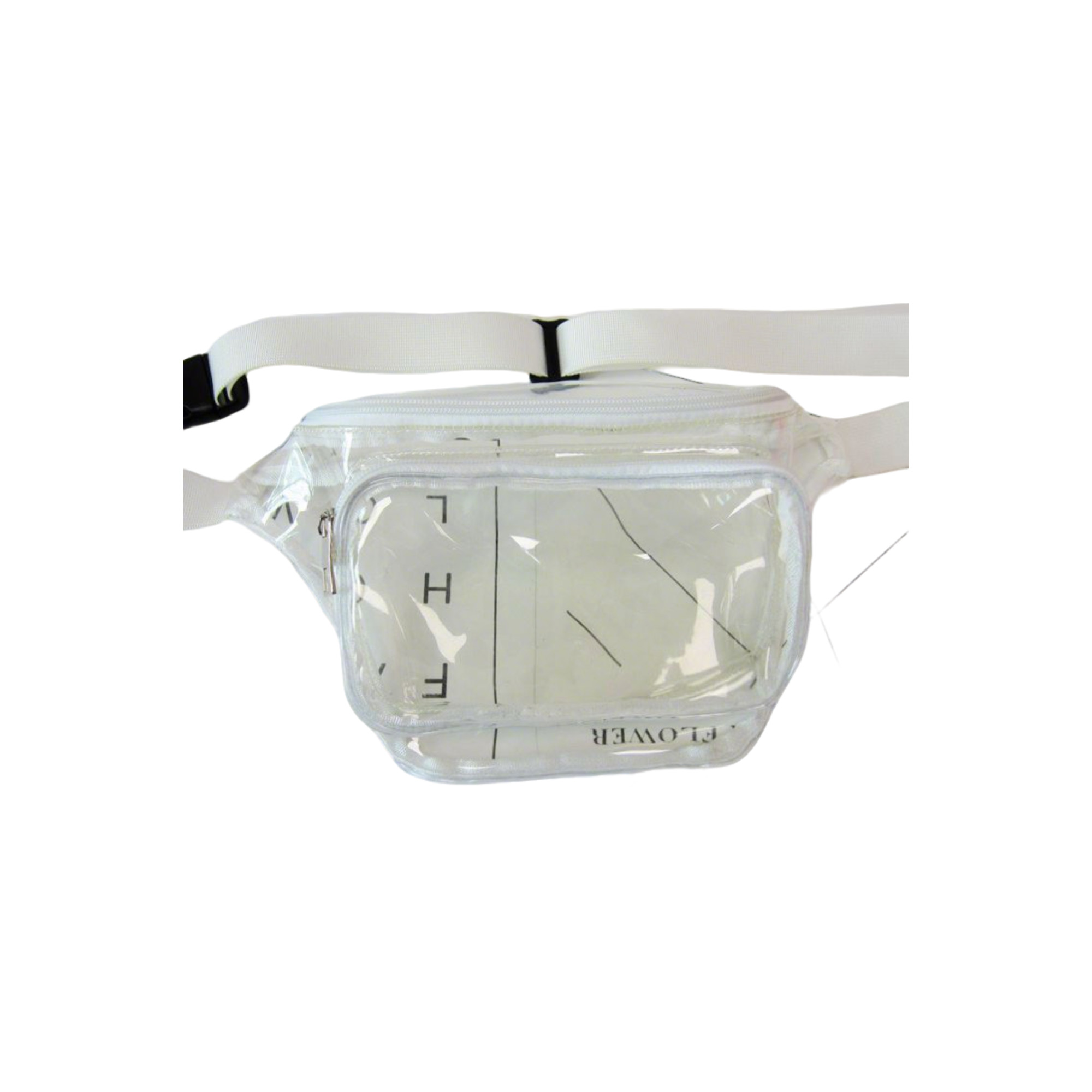 Transparent Pvc Waist Bag With Dual Pocket Strap 11