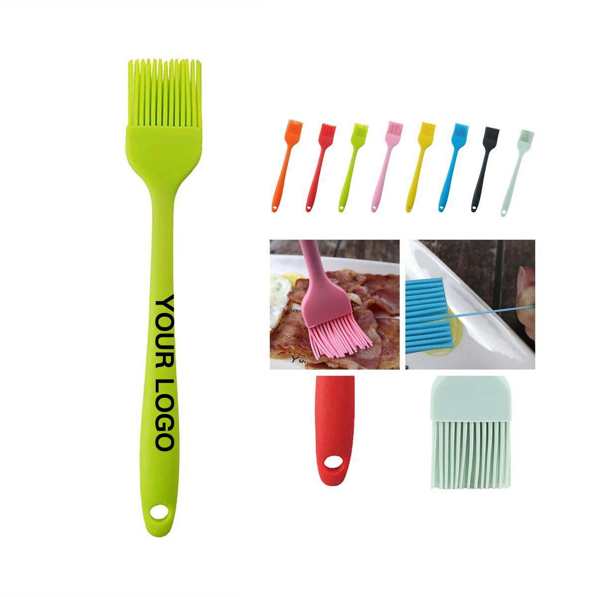 Durable Food Grade Silicone Basting Brush 8 Inch 10