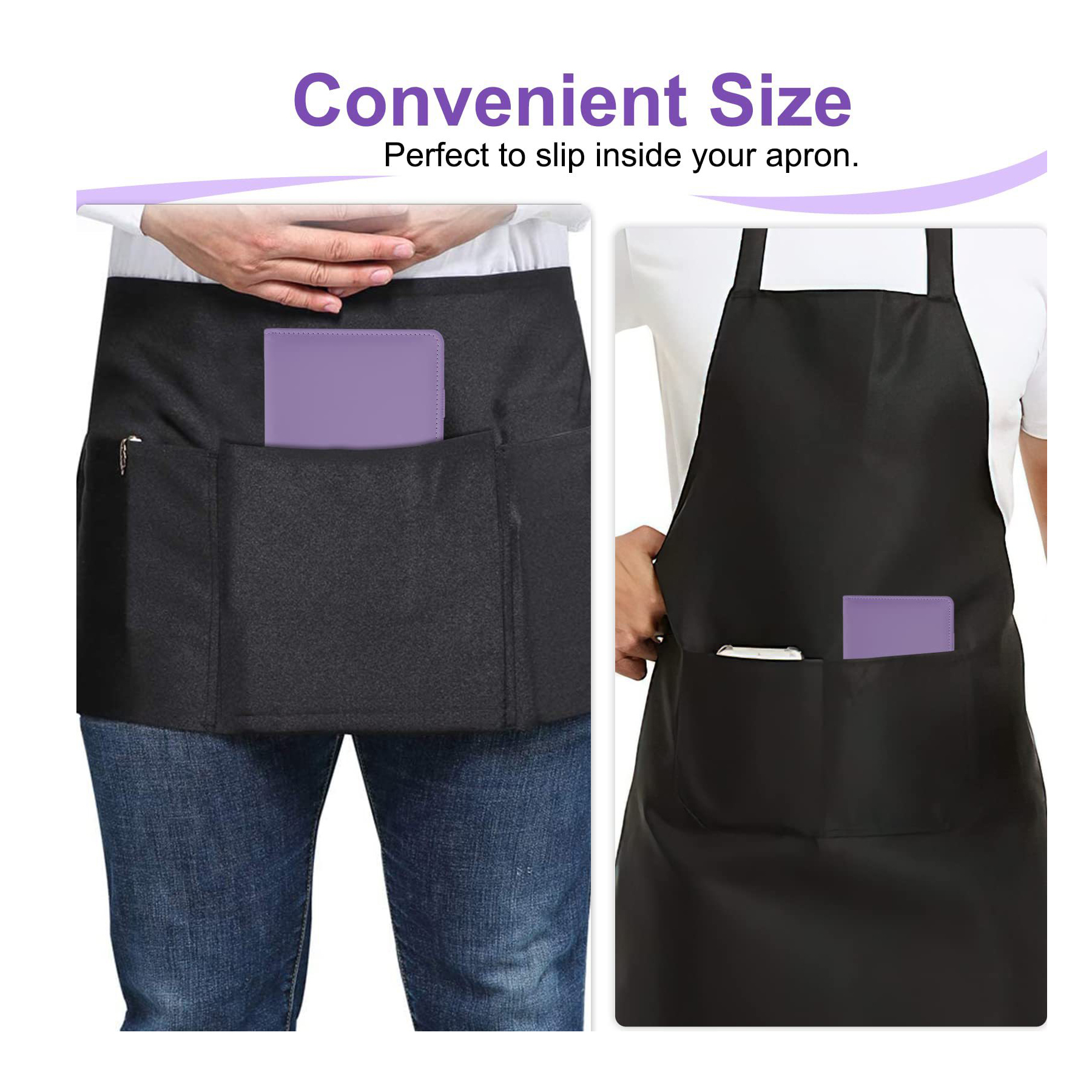 Server Book Holder with Zipper Pocket 3