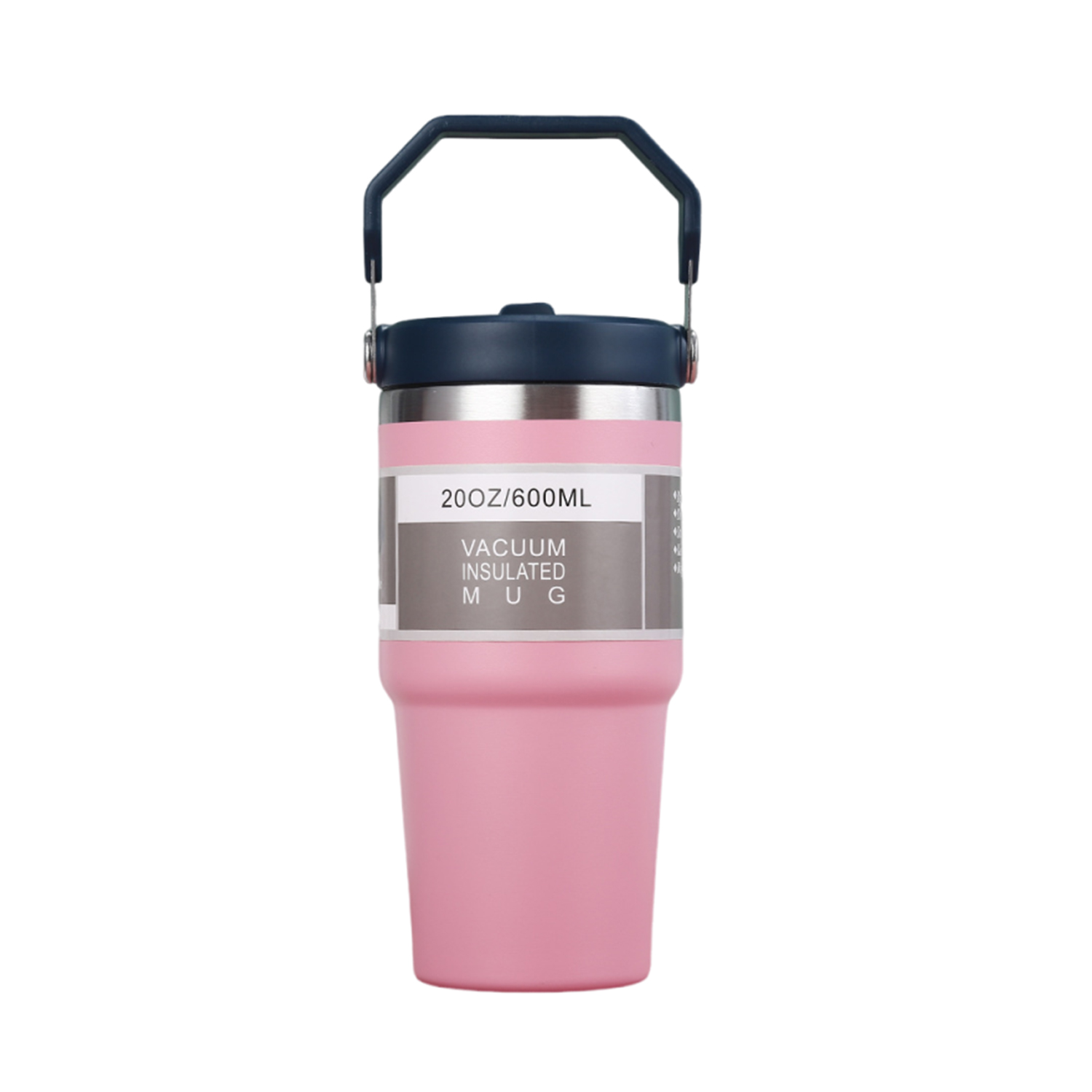 Double-Wall Insulated Thermal Tumbler with Handle, 20 oz. 7