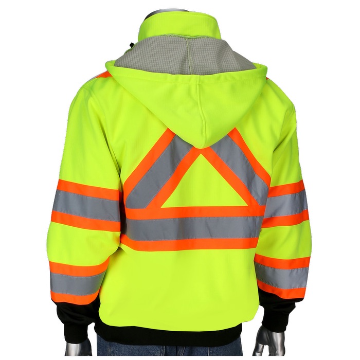 Two-Tone X-Back Full Zip Grid Fleece Sweatshirt 7