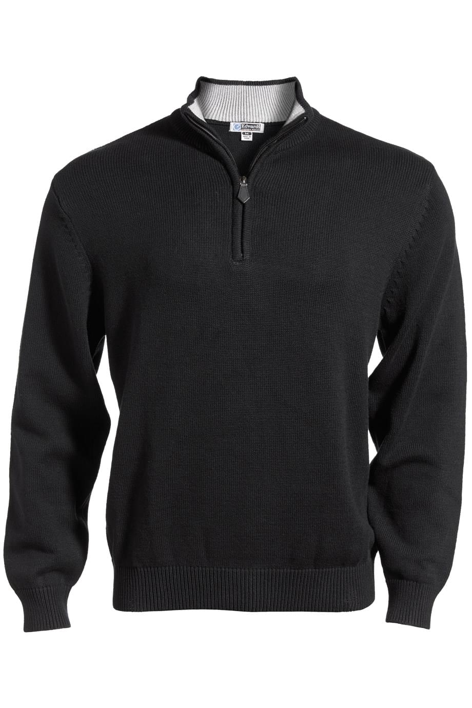 Cotton Blend Unisex 1/4 Zip Sweater