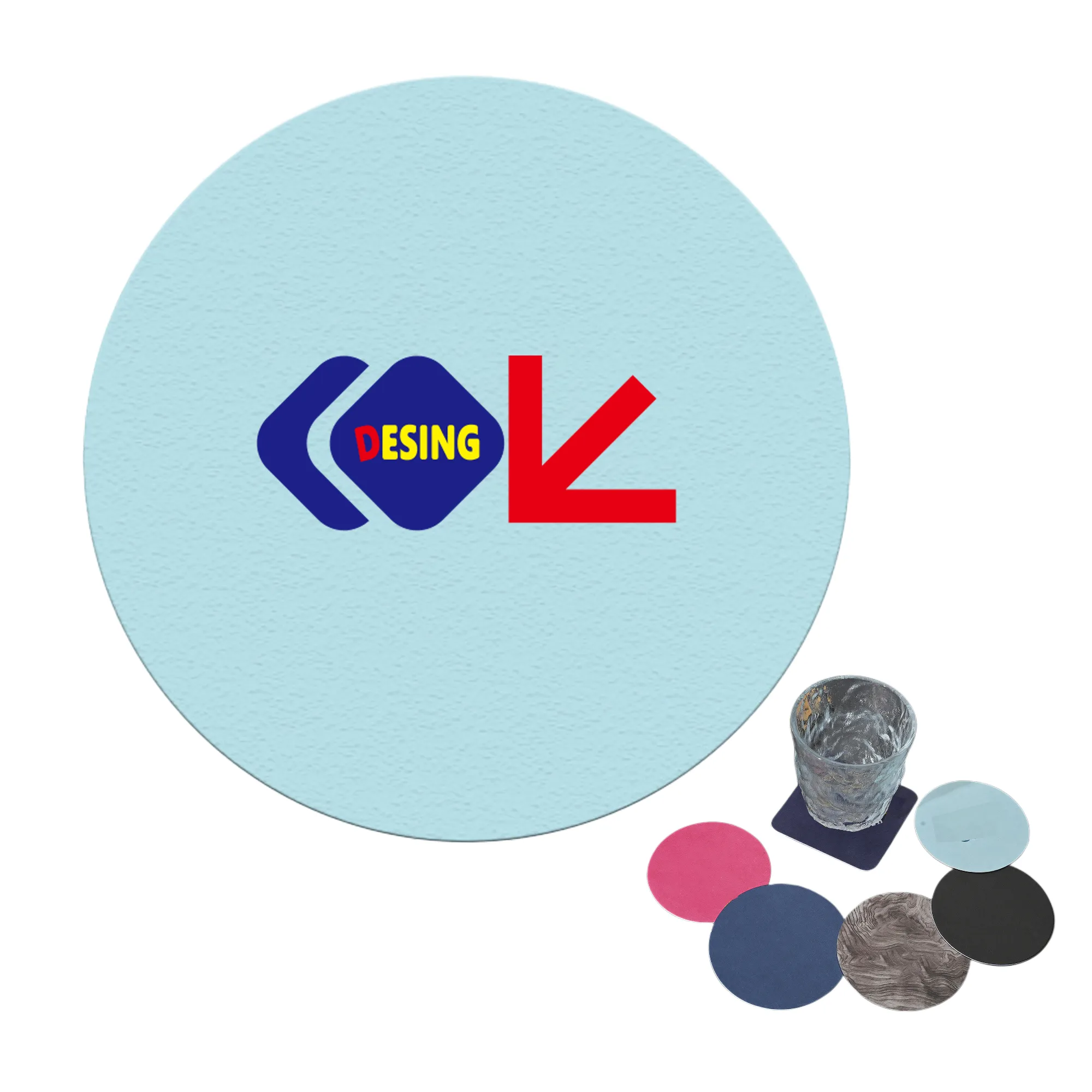 3.5" Round Paper Coasters 1