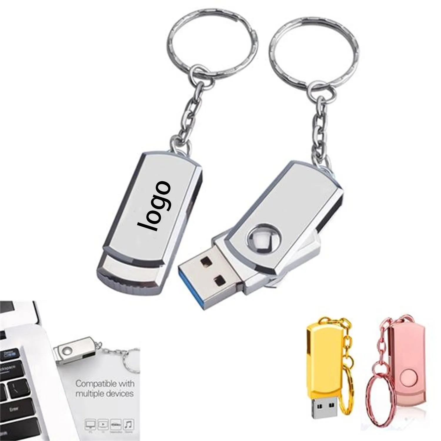 Swivel Usb 2.0 Flash Drives 16Gb 2