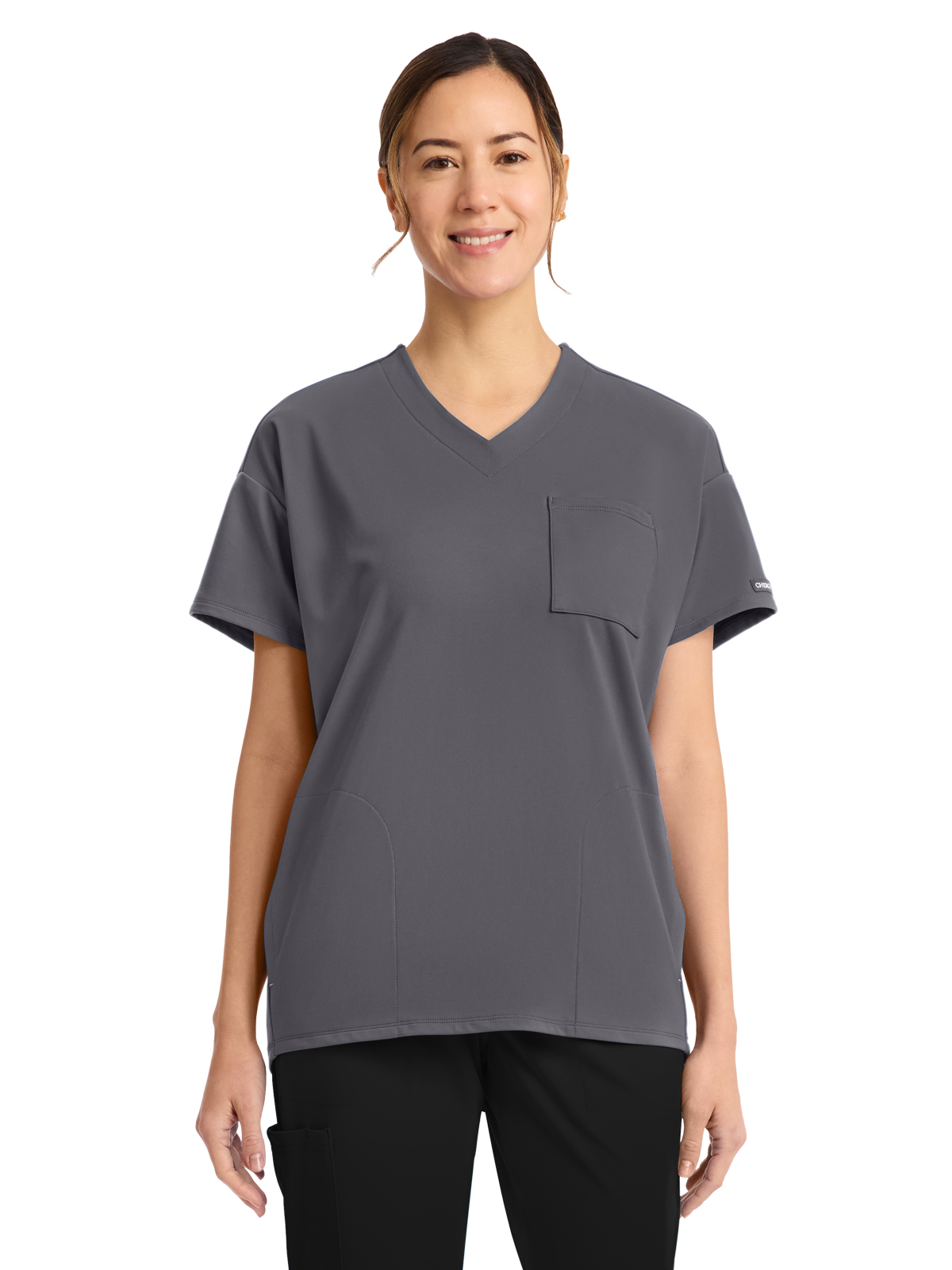 Cherokee - Cherokee Achieve - Women's 3-Pocket V-Neck Tunic Top 7