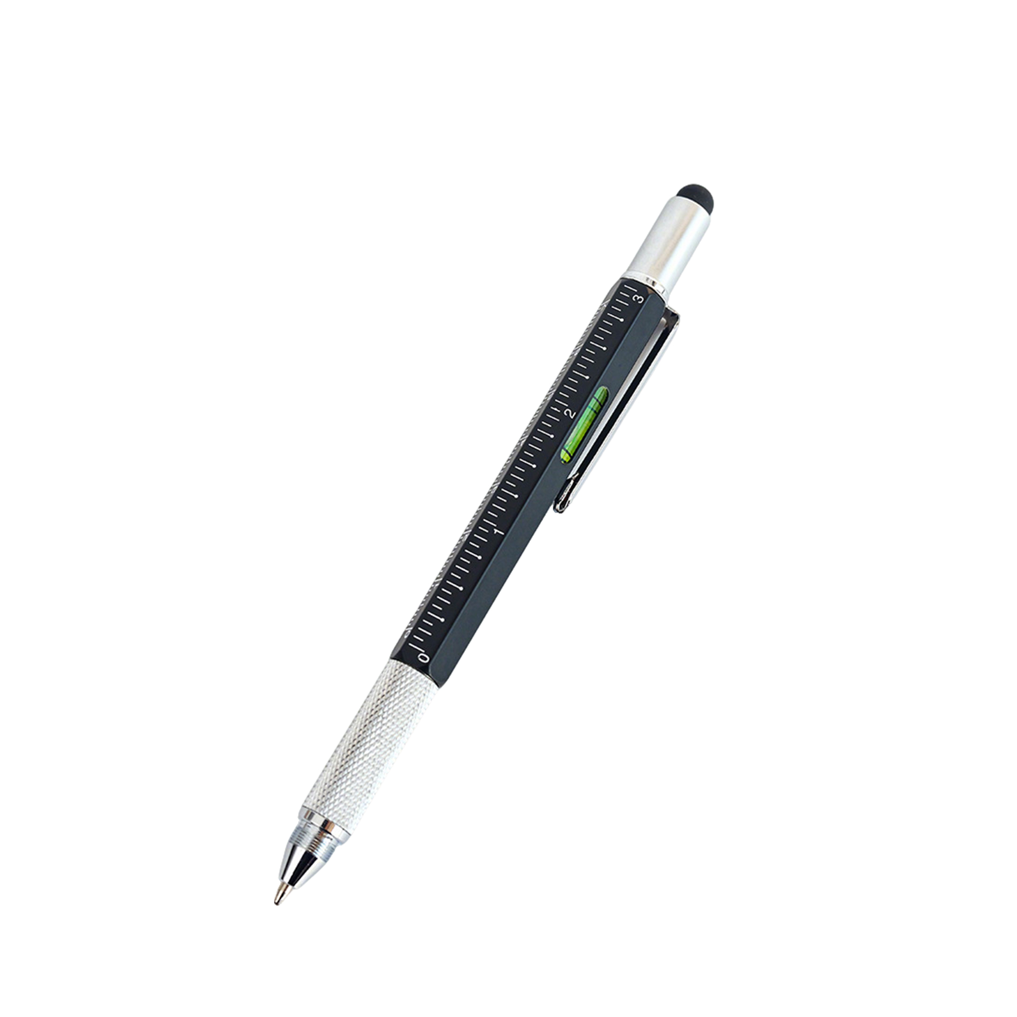 Twist Action Multi Tool Ballpoint Pen With Ruler 9.5 x 0.38 x 0.38" 19