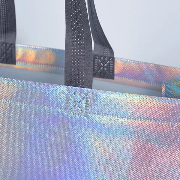Custom Holographic Non-woven Gift Tote Bag 3
