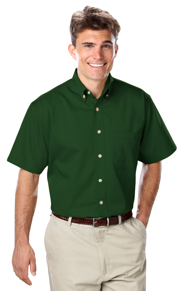 Men's S/S 100% Cotton Twill Shirt 56