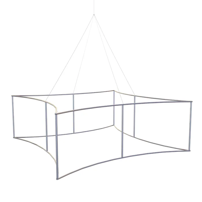 Curved Square Hanging  Sign 3