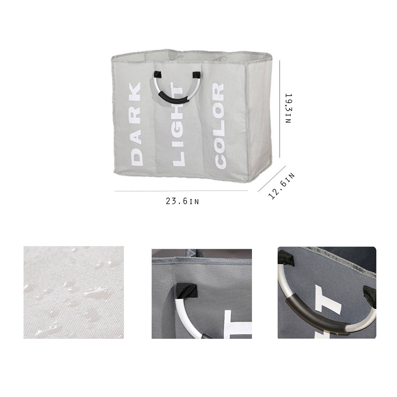 3-Section Foldable Laundry Bag 6
