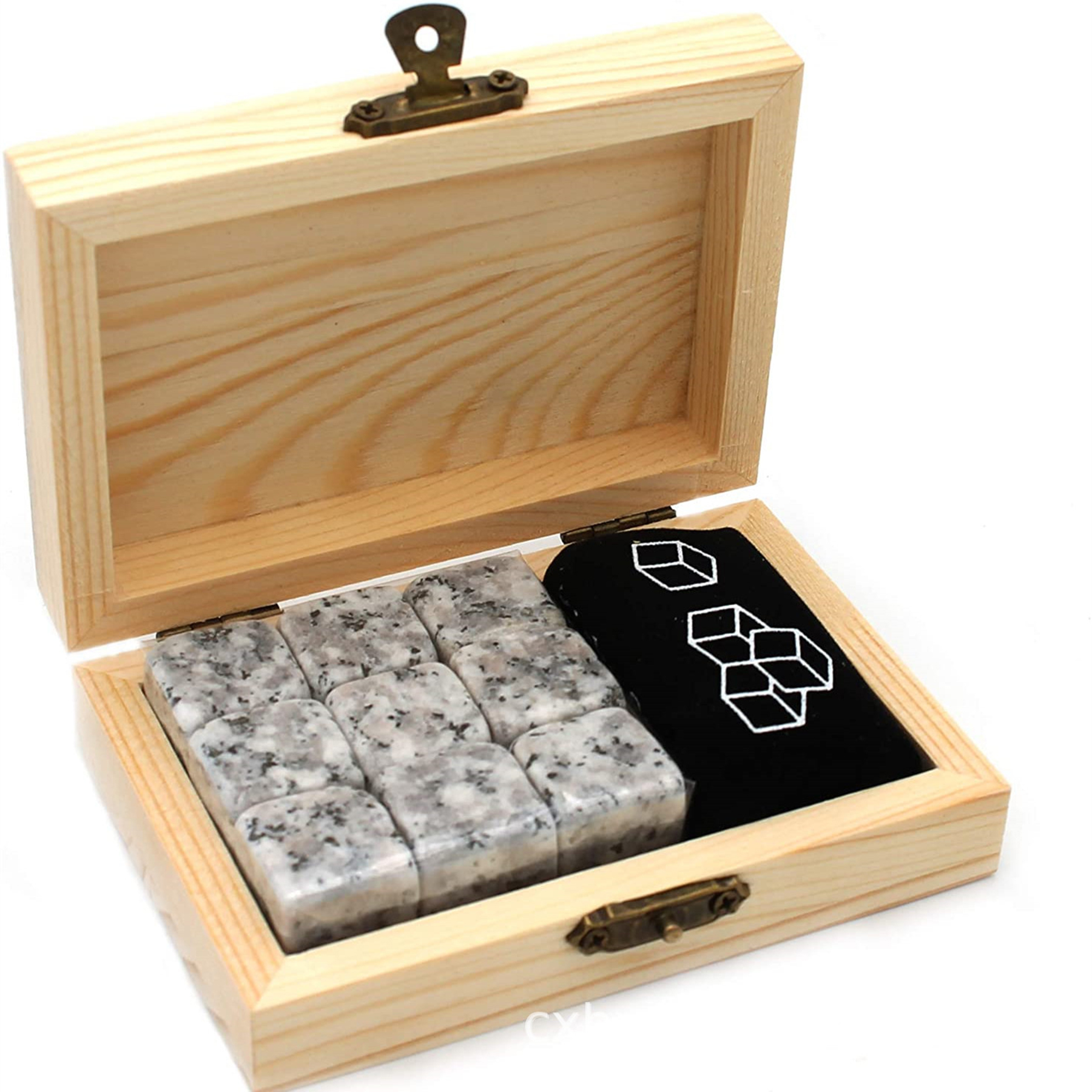 Scotch Bourbon Whiskey Stones Gift Set 3