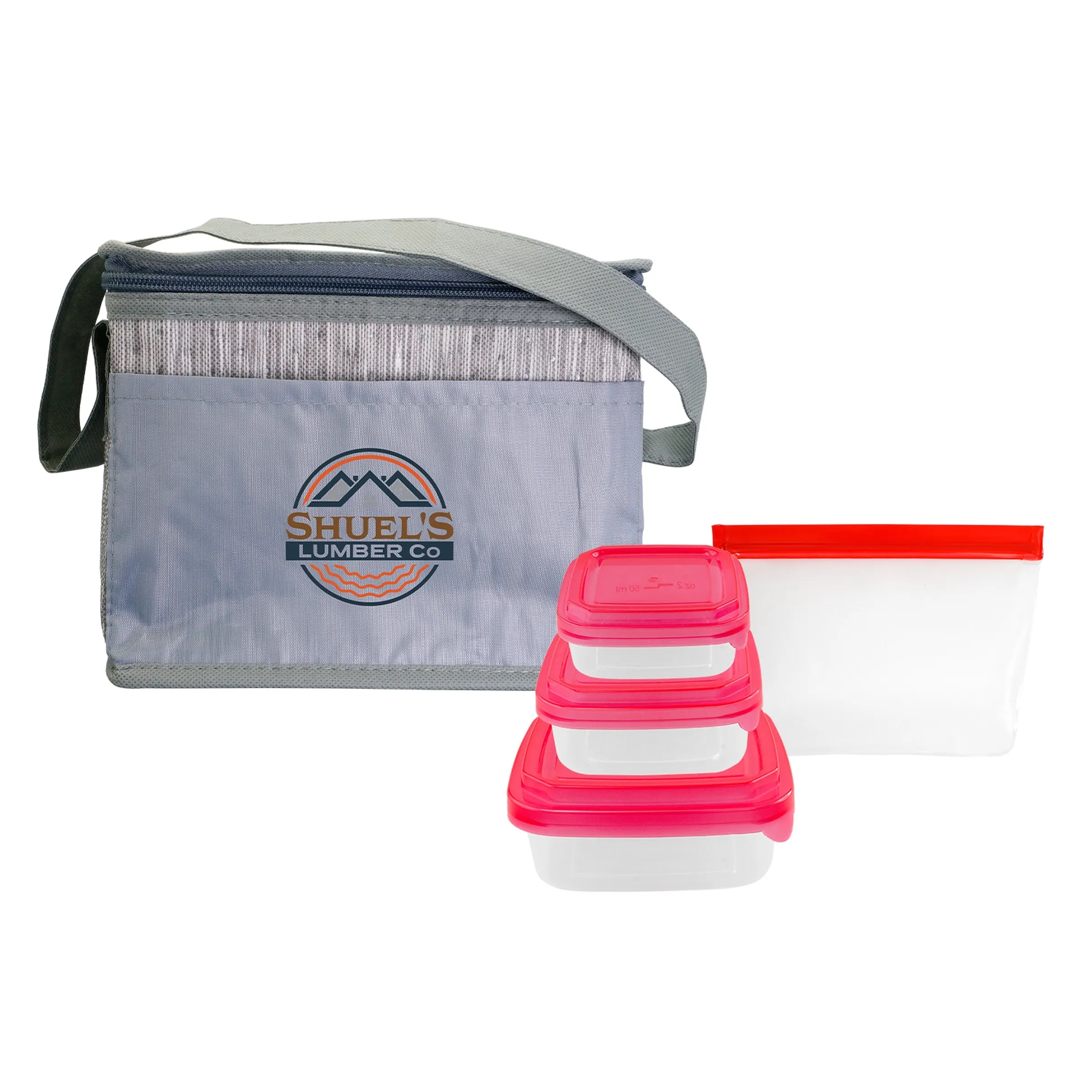 Gray Graph Portion Control Reusable Lunch Set 10
