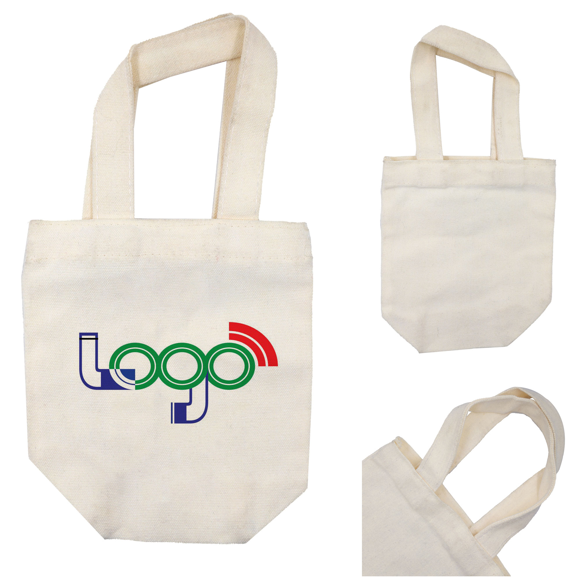 Small Canvas Shopping Bag, custom tote bag with logo imprint 2